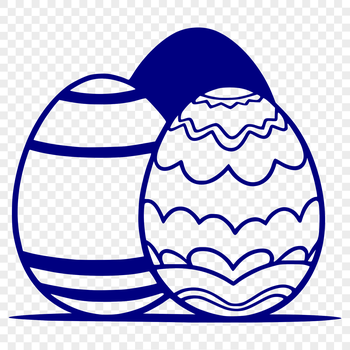 Illustrative representation of a traditional Easter egg decorated with intricate designs.