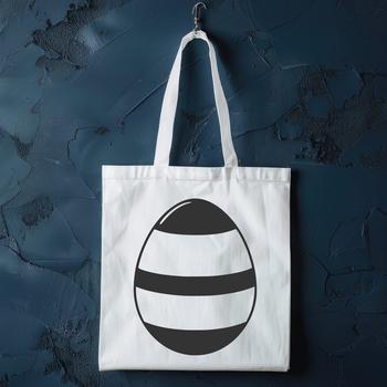 A colorful hand-drawn Easter egg design created as a vector graphic.
