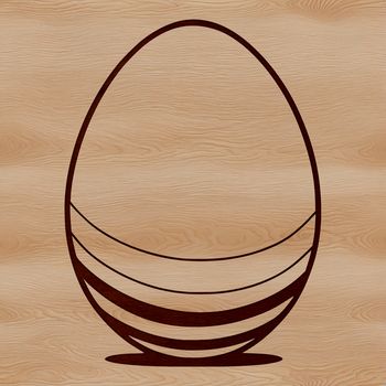 SVG graphic representation of a colorful Easter egg, suitable for digital projects.