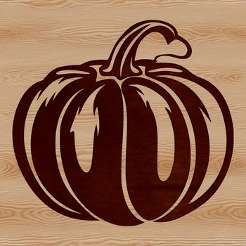 Illustration of a squash fruit on a white background