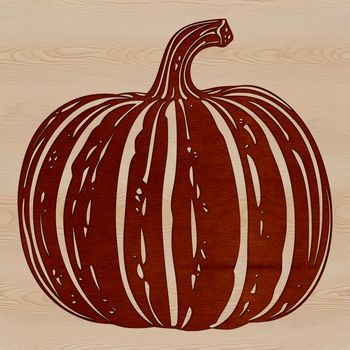 A stylized illustration of a squash, suitable for vector art projects and designs.
