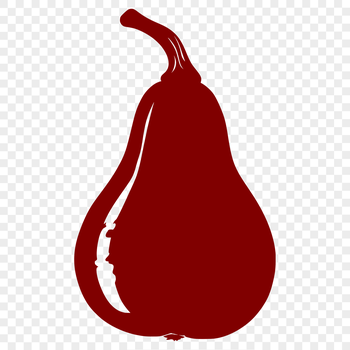 A digital illustration of a ripe squash on a transparent background.