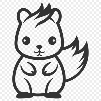 Free Stunning Squirrel Decal