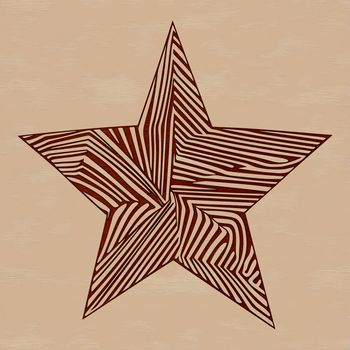 A stylized star symbol made from clean lines and geometric shapes.