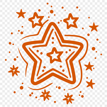 A single-pointed star symbol with sharp edges and clean lines, suitable for digital use.