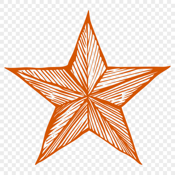 A geometric vector star icon in a variety of formats including SVG, PDF, and DXF.