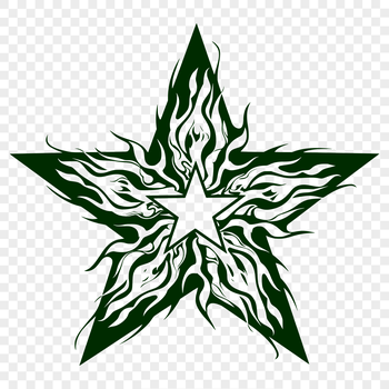 Ornate star design for Christmas decorations and DIY crafts