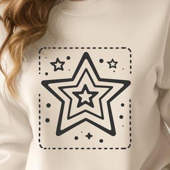 A stylized 5-pointed star symbol designed as a vector graphic.