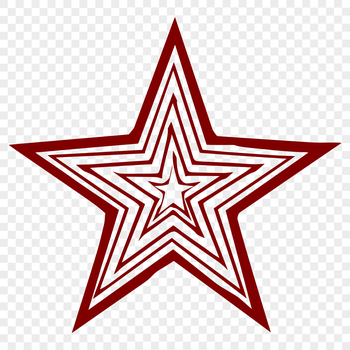 Illustrative star graphic design symbol
