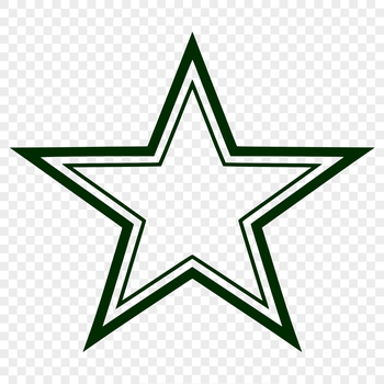 Simple vector star design for various crafts and digital projects.