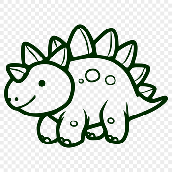 Beautiful Stegosaurus - For Vinyl Project