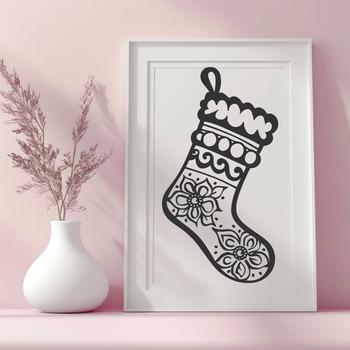 Beautiful Stocking - For Sublimation Project