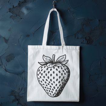 An SVG graphic of a single strawberry with detailed texture and realistic color.