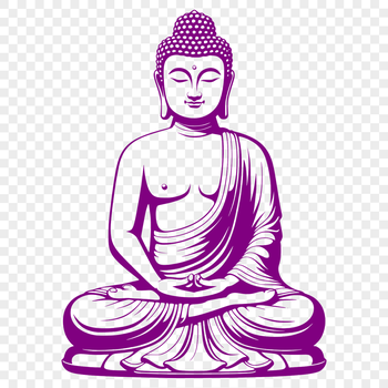 Religious iconography vector art of the Buddha in various formats including SVG.