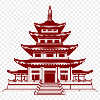 A traditional Buddhist temple with ornate architecture and decorations.