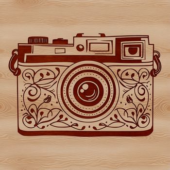 An SVG vector graphic of a camera icon suitable for commercial or personal use in photography projects.