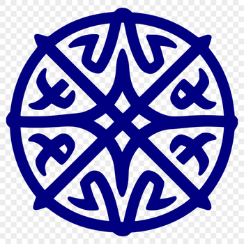 Celtic ornament with intricate pattern and shape, suitable for cutting machine designs.