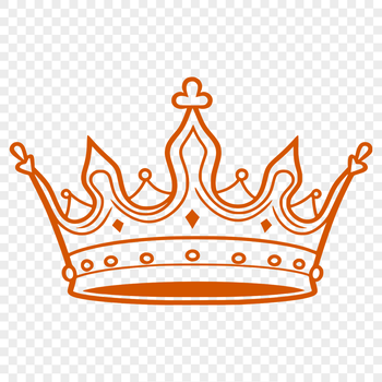 A digital crown design created with scalable vector graphics (SVG) for various applications.