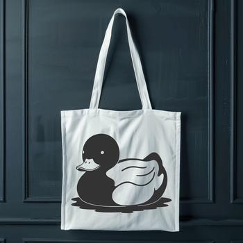 A realistic illustration of a duck, suitable for vector graphics and design.