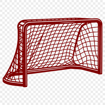 A vector illustration of a hockey goal, suitable for various designs.