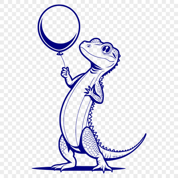 A colorful illustration of a lizard, suitable for use in graphic design and digital art projects.