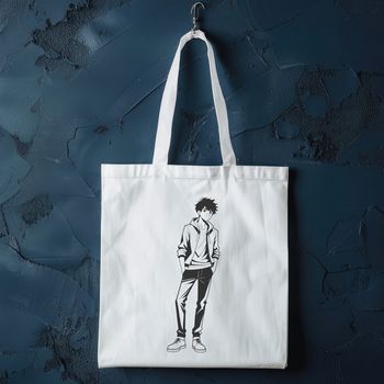 Man silhouette rendered in simple, clean lines.