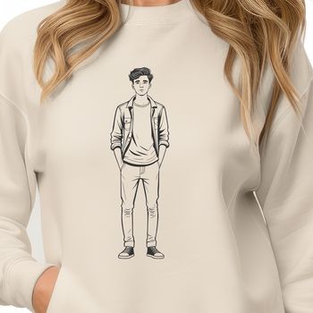 Male silhouette in vector format
