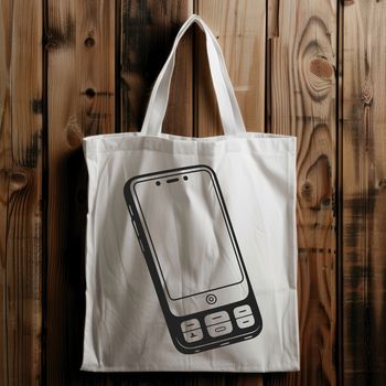A detailed illustration of a smartphone with clean lines and minimalist design.