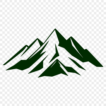 A digital mountain landscape design in vector format.