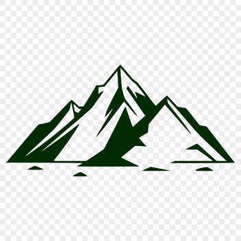 Mountain landscape silhouette in vector format, suitable for design projects and digital cutting machines.