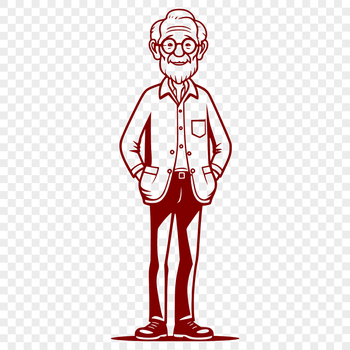 A male figure, represented as a vector graphic.