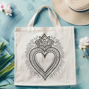 A Sacred Heart icon in a modern vector design, suitable for various applications.