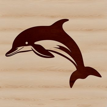 A detailed, digital drawing of a marine mammal swimming underwater.