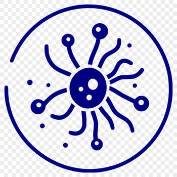 A simple illustration of bacteria in a microbiological context.