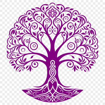 A detailed tree design for digital use, available as an SVG file for editing and customization.