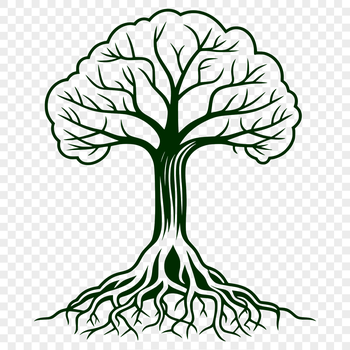 A single vector tree illustration in SVG format.
