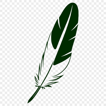 A high-quality vector feather design in SVG format suitable for various applications.