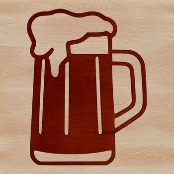 An SVG graphic representing a classic glass with a cold beverage inside.