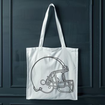 Illustrated American football with detailed design for vector art projects.