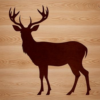 A digital depiction of a deer as a line art design suitable for various creative projects.