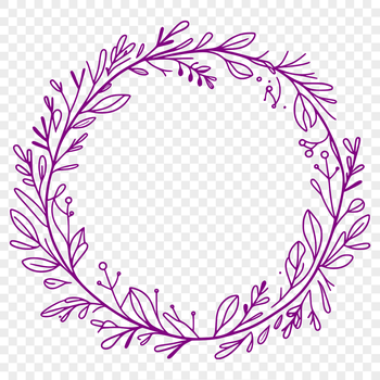 A customizable SVG wreath design for craft and design projects.