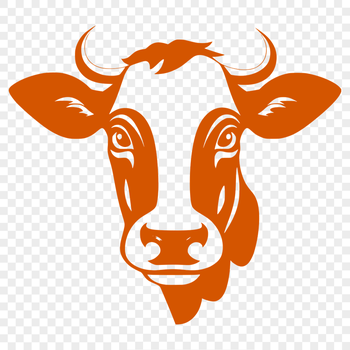 Free Beautiful Cow Vector Image