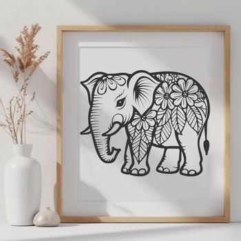 Stunning Elephant - Cricut PDF