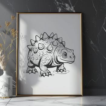 Creative Ankylosaurus In PNG & SVG