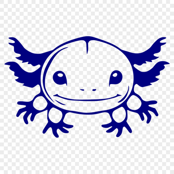 Stunning Axolotl Vector Image