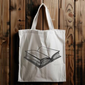 A digital vector illustration of a book with open cover.