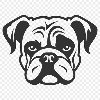 Beautiful Bulldog SVG, PNG, PDF And DXF Files