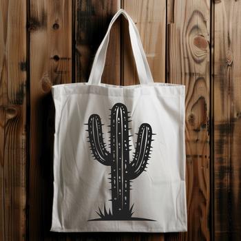 A graphic representation of a prickly cactus, ideal for clipart use in digital projects.