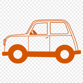 A vector graphic illustration of a car.