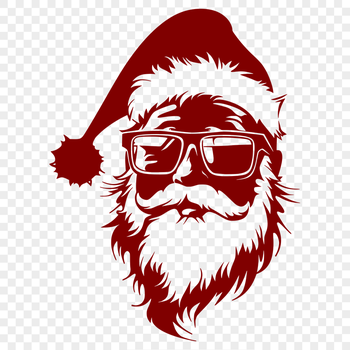 Father Christmas Wearing Sunglasses